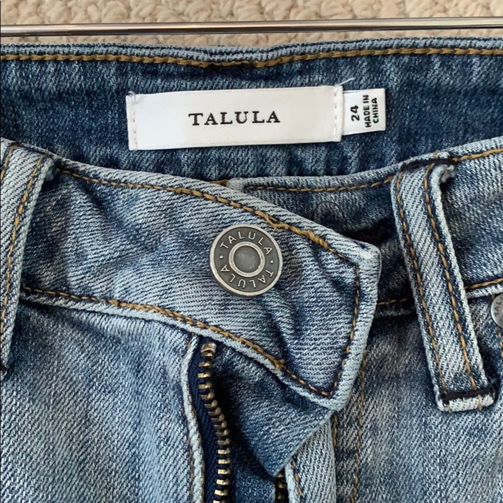 Talula Frayed Jean Shorts (Aritzia) - Picture 3 of 3